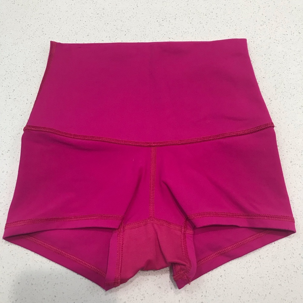 pink lululemon shorts